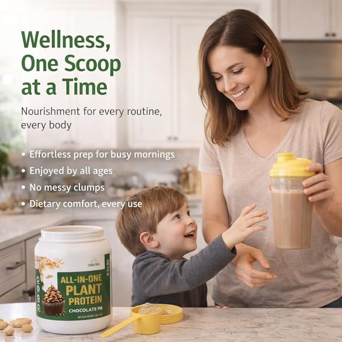 Vegan Protein Powder | All-in-One | W/Prebiotics Gut Health Electrolytes | Chocolate Peanut Butter | 23 Servings | Gluten-Free Lactose-Free Sugar Free Keto