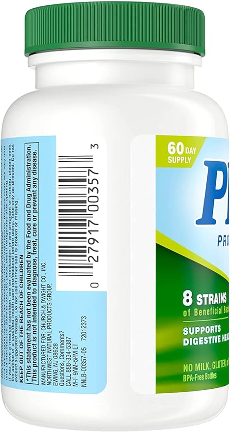 Nutrition Now PB8 Pro-Biotic Vegetarian Acidophilus - Pack of 3 - 120 Capsules Each