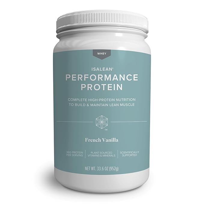 IsaLean Performance Protein Shake - Meal Replacement Shake with 36g of Protein - Helps Support Lean Muscle Building and Weight Management - Enriched with 24 Essential Vitamins and Minerals - 33.6 oz -