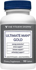 The Vitamin Shoppe Ultimate Man Multivitamin - High Potency Daily Multi with Energy Blend Complete Nutrition for Men (90 Tablets)