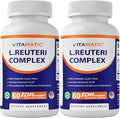 Vitamatic Lactobacillus Reuteri Complex – 22 Billion CFU per Delayed Release Capsule – 60 Capsules – Digestive &amp Gut Health Support – with Prebiotic Inulin Fiber - 2 Pack