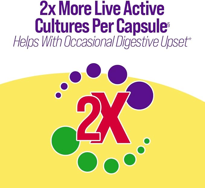 Culturelle Ultimate Strength Probiotic for Men and Women Most Clinically Studied Probiotic Strain 20 Billion CFUs Supports Occasional Diarrhea Gas &amp Bloating Non-GMO 20 Count