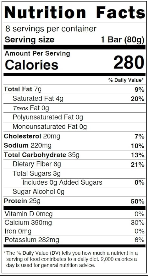 25g Protein Bar Crispy Rice Treat Vanilla | Clean Ingredients No Added Sugar 7g Fiber Gluten Free | High Protein Snack for On-the-Go Post-Workout or Dessert Cravings | 8 Count | TideTreats