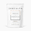 JSHealth Vegan Pea Protein Powder with Probiotics - Vanilla Bean Flavor - Gluten Free Non GMO Plant Based Protein Drink Mix 300g
