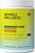 Sparkle Wellness VERISOL Bioactive Hydrolyzed Collagen Peptides | Collagen Powder Supplement with Vitamin C &amp Hyaluronic Acid for Hair Skin and Nail Health | Skin Boost Plus (Orange) [50-Serves]