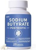 Sodium Butyrate Supplement – Postbiotic for Gut Health Supports Digestion IBS Leaky Gut &amp Stomach Comfort – Low Odor Easy to Swallow No Side Effects – 100 Vegan Capsules