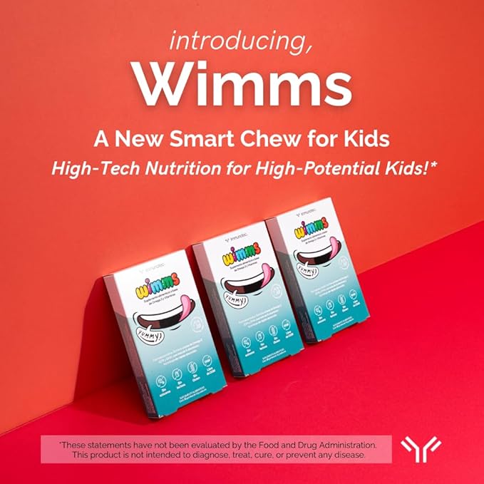Immunotec Wimms Smart Chews: Brain-Boosting Omega-3 &amp Multivitamins for Kids