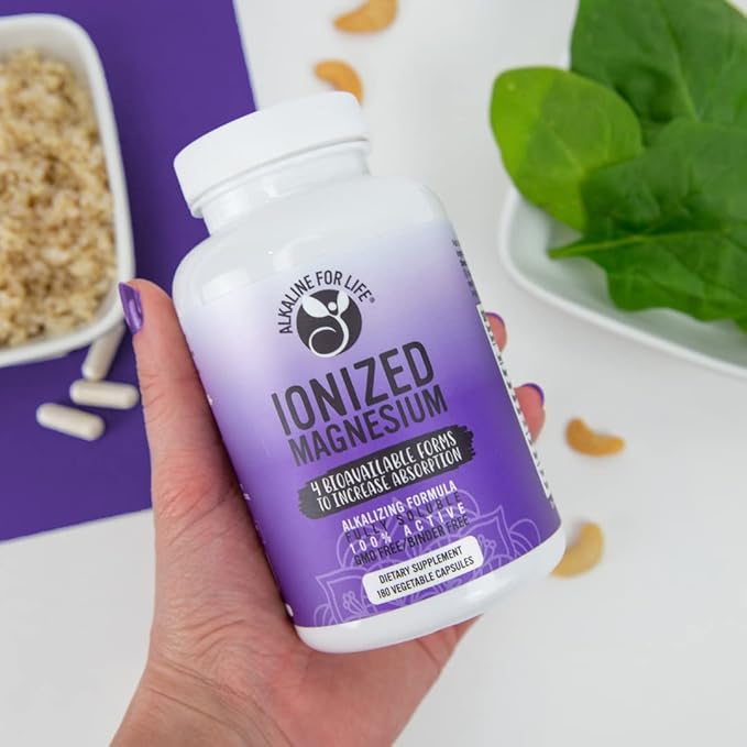 Ionized Magnesium - Magnesium Glycinate Citrate Ascorbate - 180 Capsules