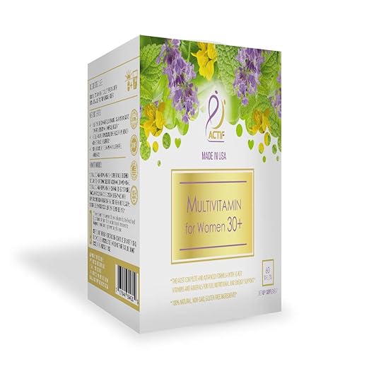Actif Organic Multivitamin for Women Age 30+ with 30 Organic Vitamins and Organic Herbs Non-GMO Made in USA 2-Month Supply
