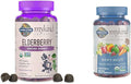 Garden of Life Organics Elderberry Gummies for Adults &amp Kids - Immune Support Supplement with Organic Fruit &amp Organics Men's Gummy Vitamins Multi Berry 120 Count