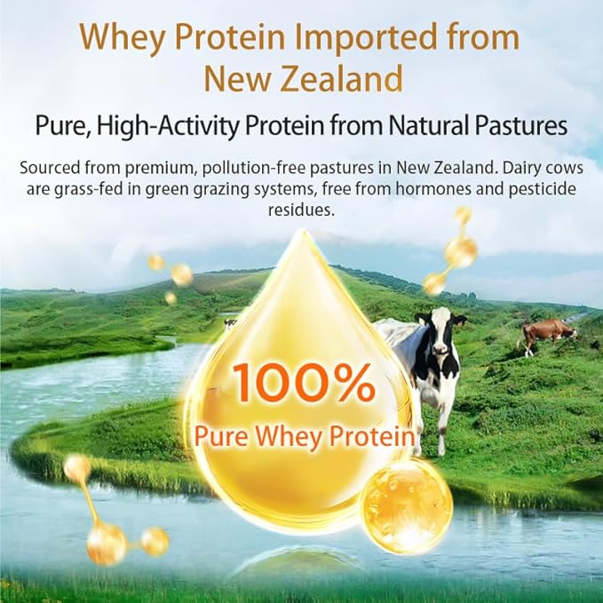 Pure Whey Protein Powder100% Whey Protein PowderNo Artificial IngredientsHelp with Recovery and Enhance Immunity