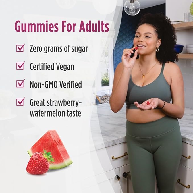 Nordic Naturals Zero Sugar Probiotic Gummies - Strawberry Watermelon Flavor - 40 Gummies - Supports Digestive Wellness &amp Immune Health - Non-GMO - Third Party Tested - Vegan - 20 Servings
