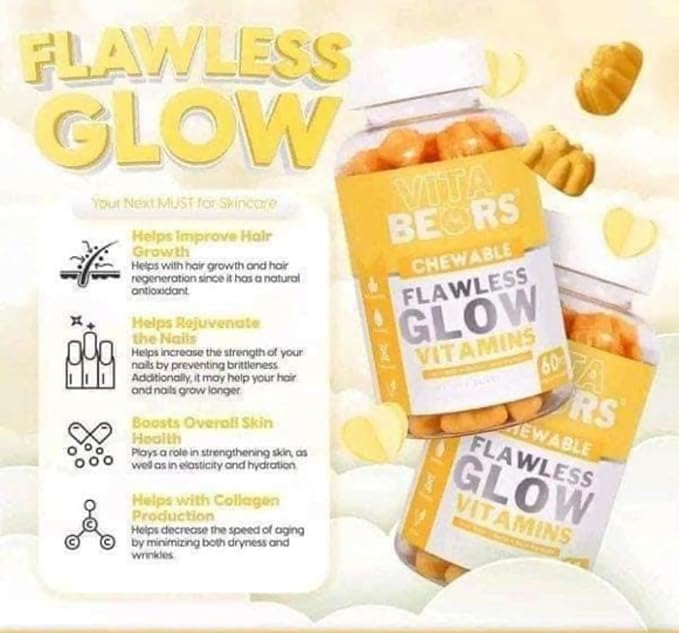 Generic Vita Bears Flawless Glow Hair and Nail Vitamin - 60 Gummies
