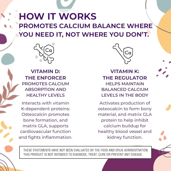 Body Kitchen Vegan Plant-Based Vitamin D3 + K2 (MK7) Supplement Bone and Heart Health Non-GMO 5000 IU Vitamin D &amp 180 mcg Vitamin K2 MK-7 Easy to Swallow Veggie Caps 60 Count