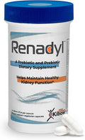 Renadyl Kidney Probiotic Supplement | Urea Creatinine &amp Uric Acid Support | 45 Billion CFUs | Clinically Tested Non-GMO &amp Made in USA 60 Capsules (1 Bottle 1 Month Supply)