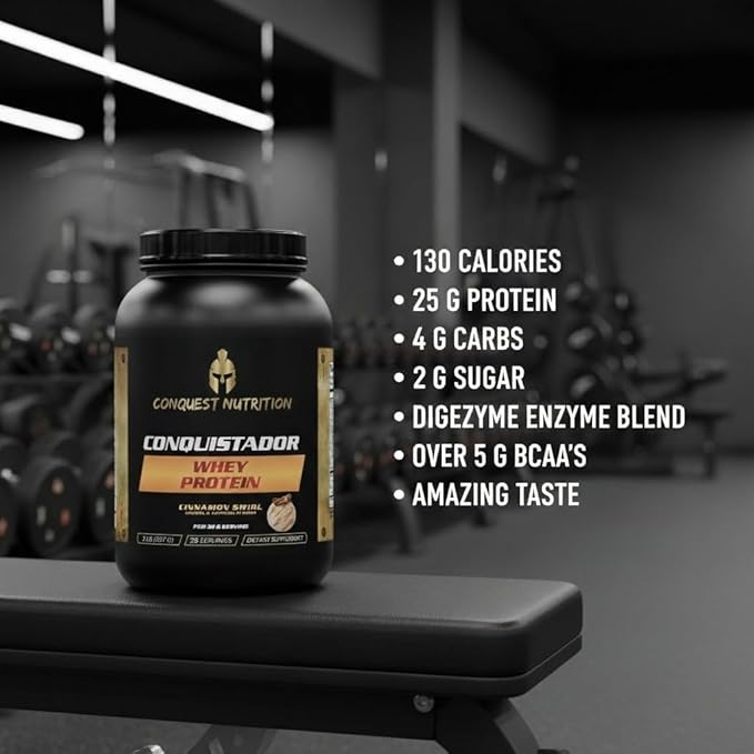 Conquistador Whey Protein Cinnamon Swirl 2lb