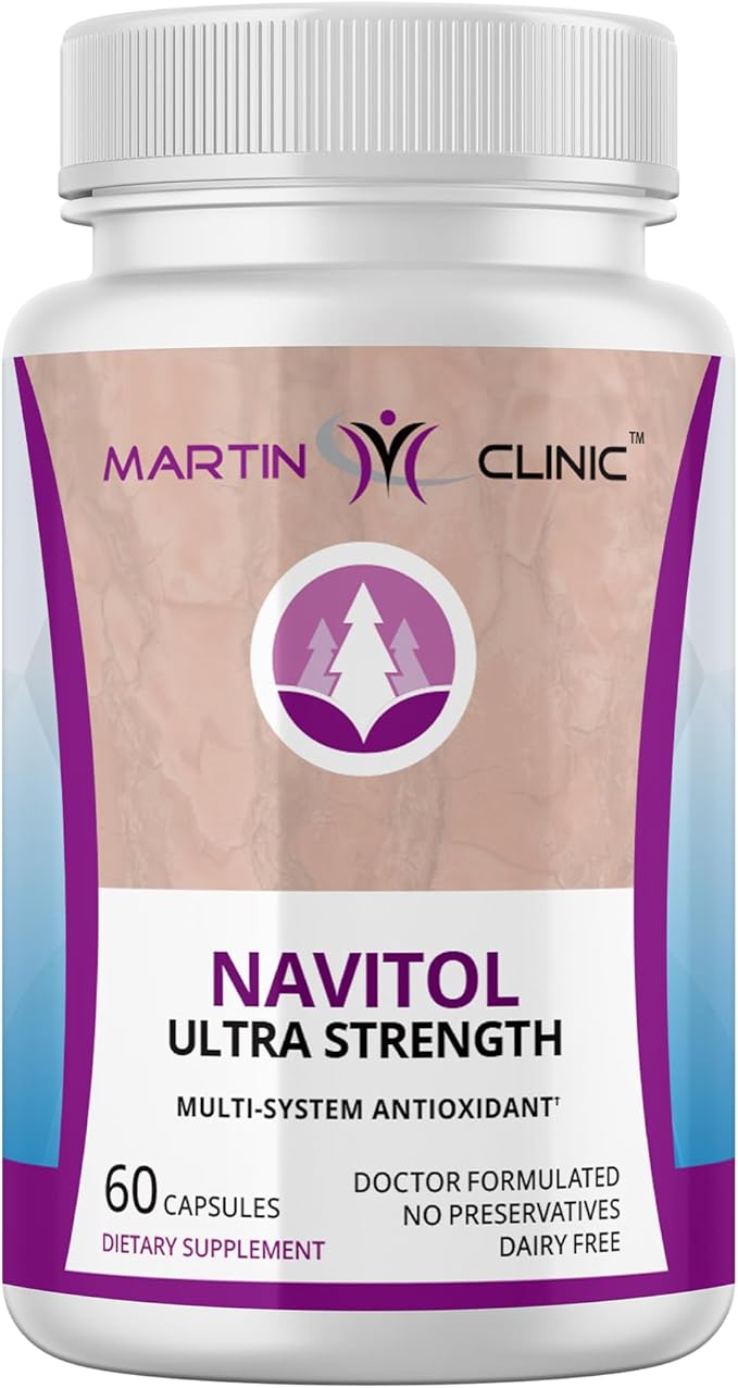 Navitol French Maritime Pine Bark — Daily Energy Focus &amp Cognitive Support — Natural Antioxidant for Mental Clarity Motivation &amp Everyday Wellness — 60 Capsules