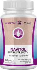 Navitol French Maritime Pine Bark — Daily Energy Focus &amp Cognitive Support — Natural Antioxidant for Mental Clarity Motivation &amp Everyday Wellness — 60 Capsules
