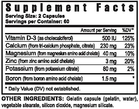Calcium 230mg Plus Vitamin D3 &amp Trace Minerals - 120 caps - 2 Pack