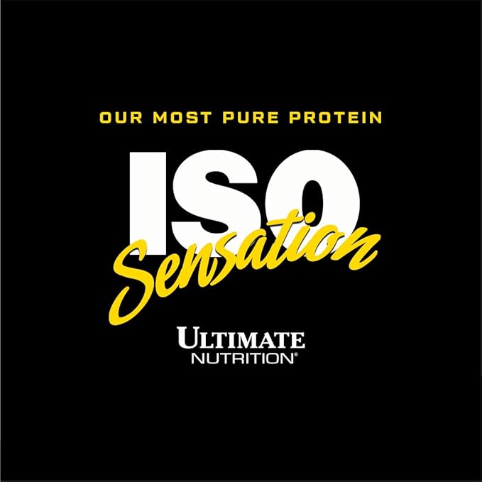 Ultimate Nutrition Iso Sensation 93 with Glutamine Whey Protein Isolate Powder 30 Grams of Protein Low Carb Protein Shakes Keto Friendly 5 Pounds Café Brazil Flavoured