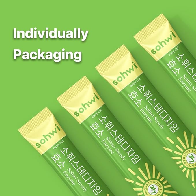 Digestive Enzyme – 30 Sticks – Natural Fermentation Whole Grains Probiotics Clean Daily Wellness Support