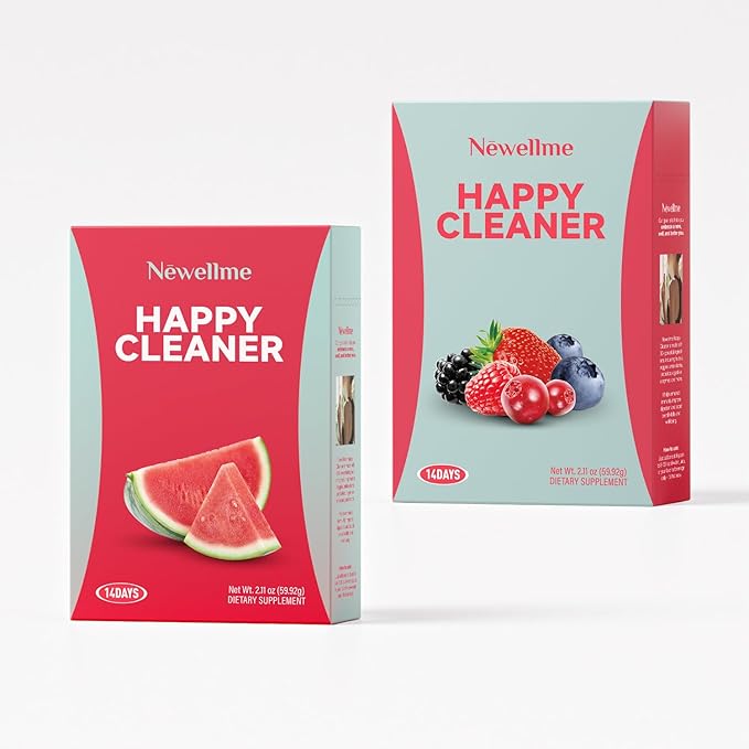 NEWELLME Watermelon Berry Powder ProbioticsPrebiotic &amp Probiotic Powder Organic Fiber Sugar Free Herbs for Bloat Gut Health Digestive Health for Men Women (28days Blueberry+Watermelon)
