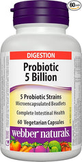 Webber Naturals Complete Probiotic Multi Strain 5 billion active cells 60 capsules
