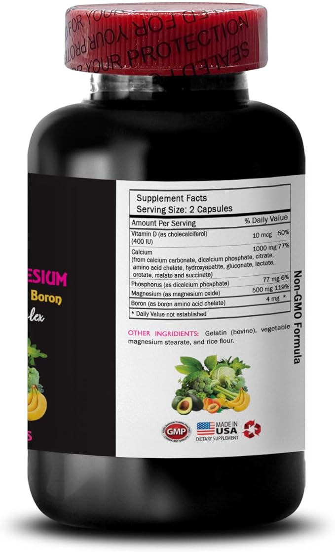 Calcium Magnesium Supplement - Magnesium Powder Natural Pills Vitamin D Formula Natural Pills Power Formula Supplement Potassium Potassium Combo Women’s Support 3Bot