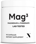 Mag3 – Magnesium L Threonate 2000mg Per Serving 30 Servings of Pharmaceutical Grade Non-GMO Soy Free Gluten Free Vegetarian Capsules - Supplement for Brain &amp Joint