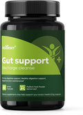 Gut Support Capsules - 15-Day Digestive Support with Psyllium Husk &amp Senna Leaf - Aids Bowel Function &amp Gut Wellness - 60 Active Capsules (1PCS)