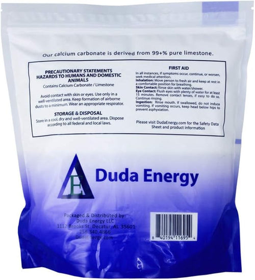 25 lb (5 x 5 lb Bags) Food Grade 97+% Calcium Carbonate from Ground Limestone