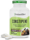 NaturalSlim Constipation Relief Stool Softeners Constipend Colon Cleanser for Women &amp Men with Magnesium Citrate Aspartate &amp Olive Extract 120 Vegetable Capsules
