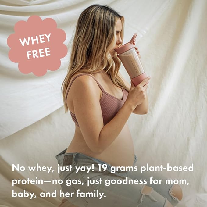 Boobie Body Superfood Protein Pregnancy and Postpartum Meal Replacement Shake Chocolate Bliss Flavor | 19g Protein | Safe for Lactation &amp Motherhood | Organic Vegan Zero Sugar 1 Tub (20 Servin