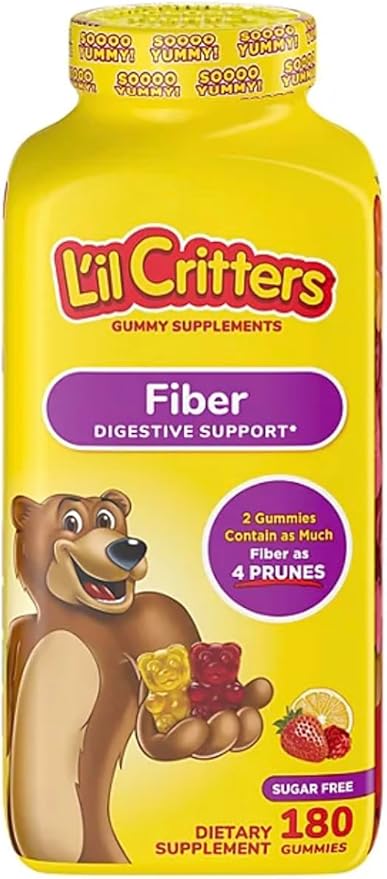 L'il Critters Fiber Gummies Sugar Free 180 Count