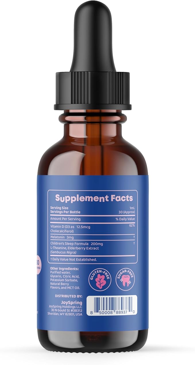 JoySpring Multivitamin &amp SleepBerry Bundle | Kids Vitamins &amp Minerals Naturally Sourced Non-GMO Non-Alcoholic Liquid Formula Immunity Health Support | Vegan &amp Vegetarian Supplements