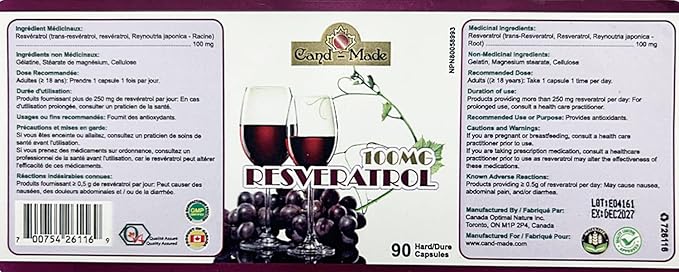 100MG Resveratrol 90Capsules