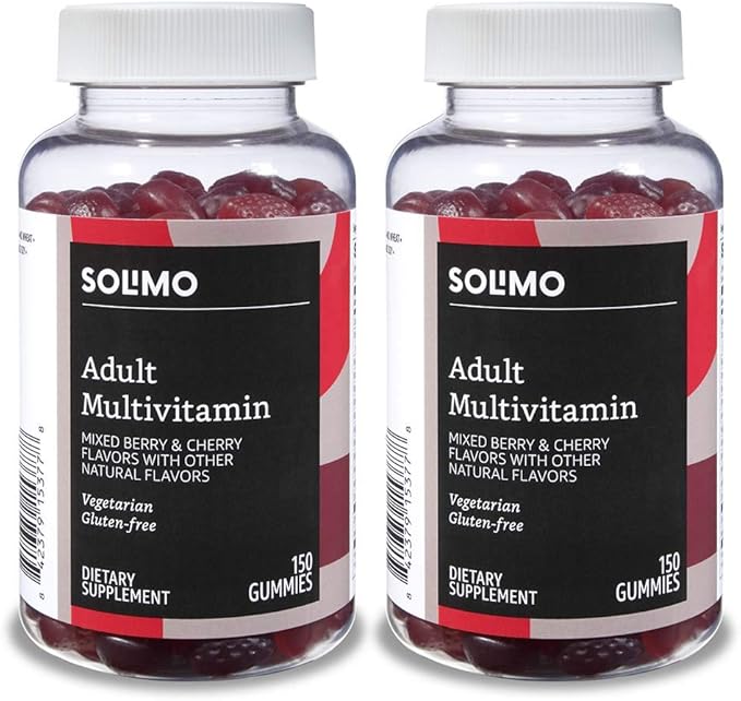 Amazon Basics Adult Multivitamin (300 Count) and Vitamin D3 Gummies (160 Count)
