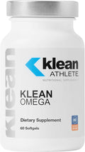 Klean Athlete Klean Omega | Pure Fish Oil in Triglyceride Form to Support Cardiovascular Neurological and Joint Health | NSF Certified for Sport | 60 Softgels