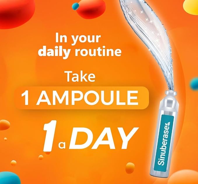 Sinuberase Bacillus clausii Probiotic Supplement – Oral Suspension 4 Billion CFU per Serving 10 Single-Dose Vials