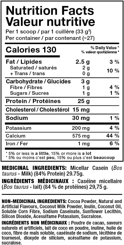 ALLMAX Casein-FX Protein Chocolate - 2 lb - 25 Grams of Slow-Release Protein Per Scoop - Low Carb &amp Zero Added Sugar - Approx. 27 Servings