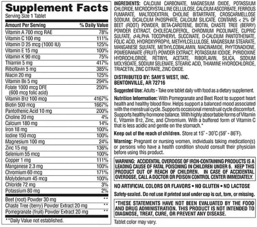 Advanced Women's Multivitamin Tablets 275 ct