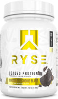 RYSE Loaded Protein Powder - Chocolate Cookie Blast - 25g Whey Protein Isolate &amp Concentrate with Prebiotic Fiber &amp MCTs - Low Carb Low Sugar Digestive-Friendly - 20 Servings / 1.5 lb Tub