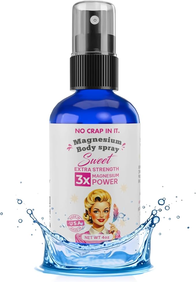 No Crap In It Magnesium Spray Triple Action!- Your Way to Wellness | Immediate Relief with Our Unique Magnesium Glycinate Citrate Chloride Blend Spray (Sweet)