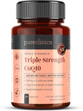 pureclinica Fermented CoQ10 300mg x 90 Tablets. Non GMO USP Grade. with Added Vitamin C and Black Pepper Extract for Absorption.