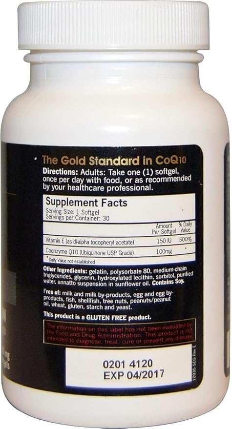 Qunol Ultra CoQ10 100mg Softgels- 3x Better Absorption Antioxidant for Heart Health &amp Energy Production Coenzyme Q10 Vitamins and Supplements 1 Month Supply 30 Count