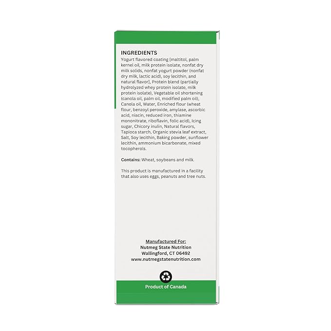 Nutmeg State Nutrition - High Protein Wafer Bars Protein Snack Bars Low Calories Low Sugar 7 Servings Per Box (1 Box (7 Servings) Vanilla)
