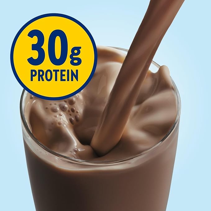 Glucerna Protein Smart Diabetes Care Shake Chocolate Diabetic Meal Replacement to Support Blood Sugar Management 30g Protein 150 Calories Ready to Drink 11-fl-oz Bottle 12 Pack