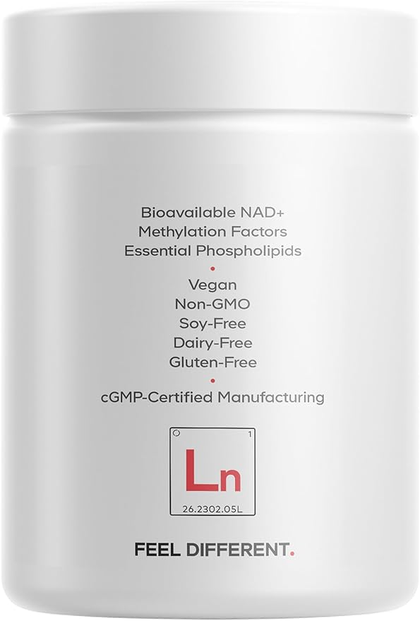 Codeage Liposomal NAD+ with Resveratrol &amp Vitamin B - NAD Plus Ultra for Energy &amp Healthy Aging Support - NAD Vitamin Supplement with Quercetin Betaine Riboflavin - Bioavailable - 90 Capsule