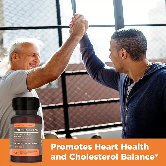 Endurance Products Resveratrol Supplement – Grape Skin Extract and ENDUR-ACIN 250mg Niacin - Extended Release for Optimal Absorption &amp Low-Flush