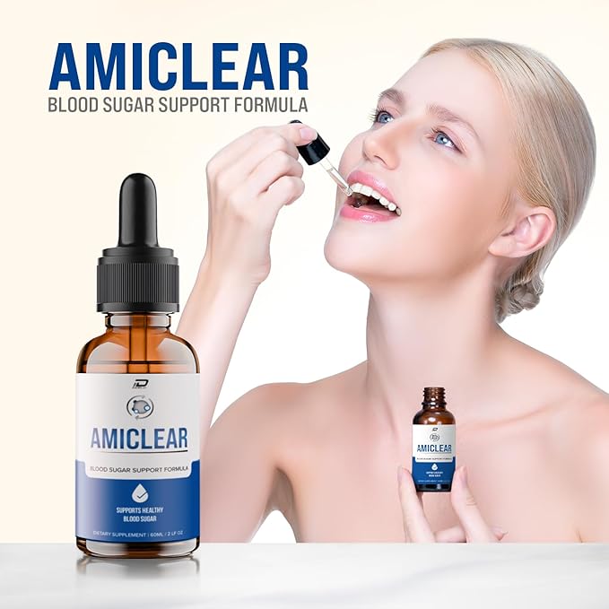Amiclear Drops Healthy Formula - Dietary Supplement Drops - Extra Strength Amiclear Liquid Drops Grape Seed Amiclear Drops Reviews (3 Pack - 180 ML)